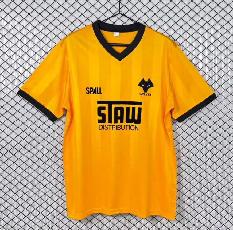 Thailand Quality(AAA) 1986/88 Wolves Home Retro Soccer Jersey
