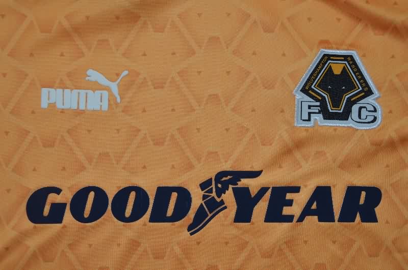 Thailand Quality(AAA) 1996/98 Wolves Home Retro Soccer Jersey