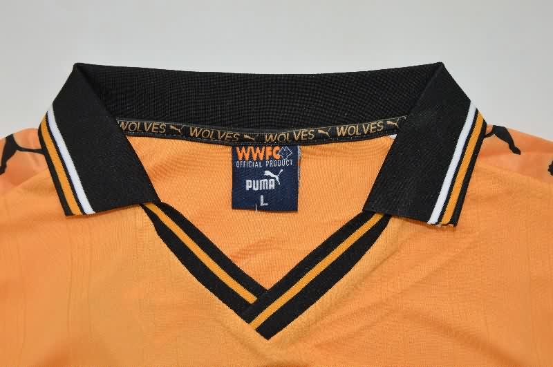 Thailand Quality(AAA) 1998/99 Wolves Home Retro Soccer Jersey