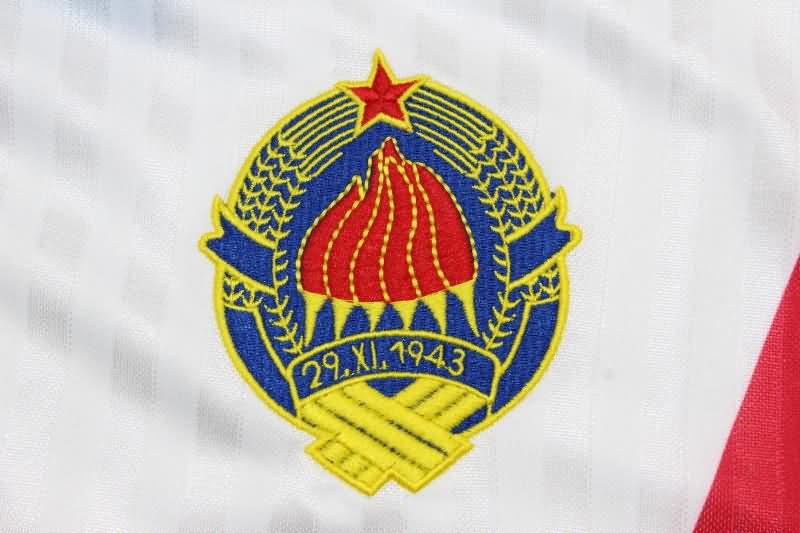 Thailand Quality(AAA) 1990 Yugoslavia Away Retro Soccer Jersey