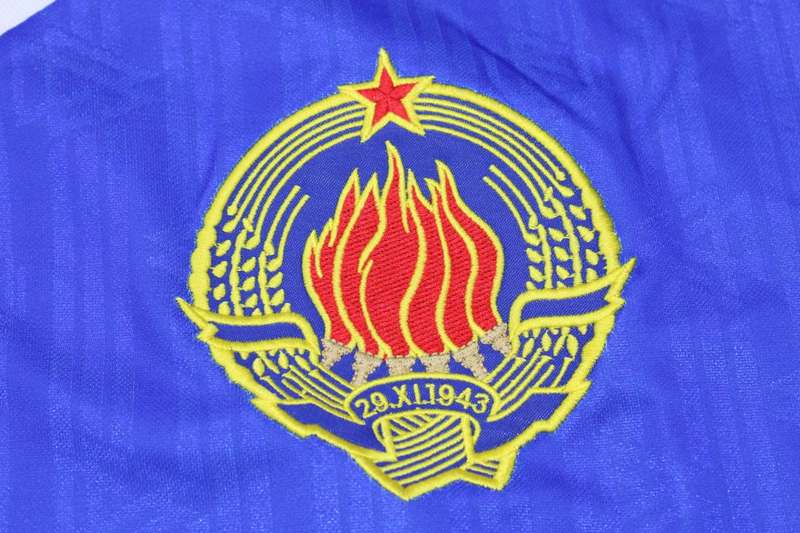 Thailand Quality(AAA) 1990 Yugoslavia Home Retro Soccer Jersey