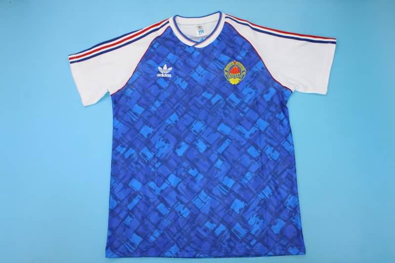 Thailand Quality(AAA) 1992 Yugoslavia Wolves Home Retro Soccer Jersey