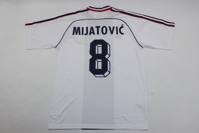 Thailand Quality(AAA) 1999 Yugoslavia Away Retro Soccer Jersey