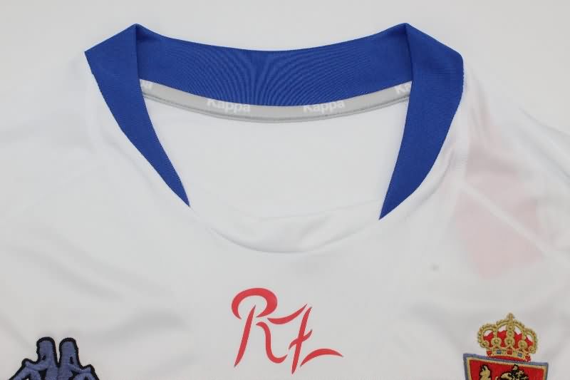 Thailand Quality(AAA) 2001/02 Zaragoza Home Retro Soccer Jersey