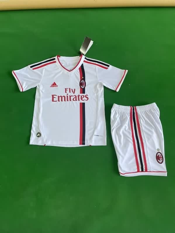 2011/12 AC Milan Away Kids Soccer Jersey And Shorts