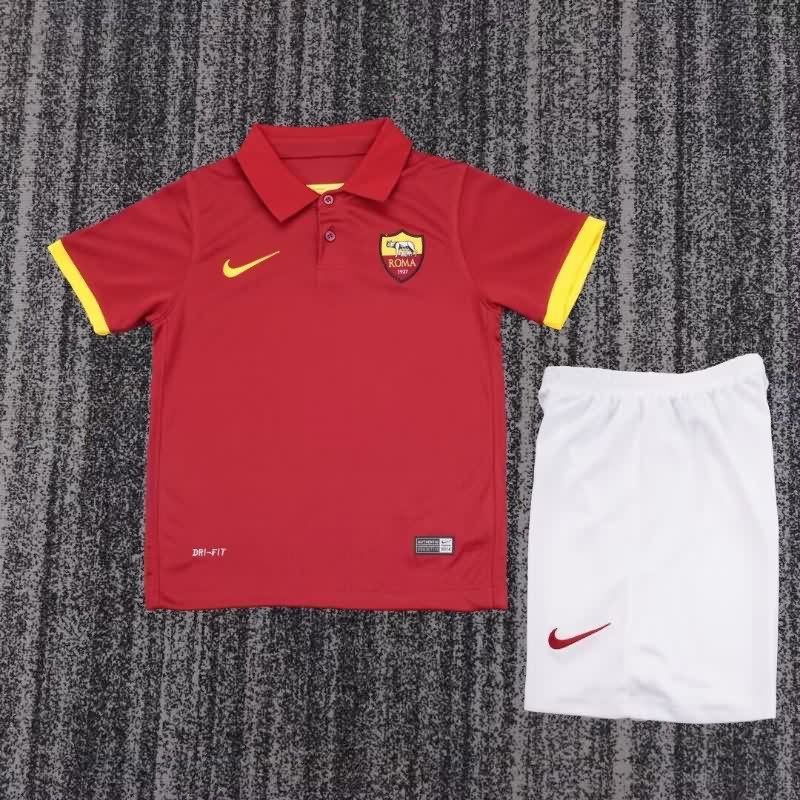 2014/15 AS Roma Home Kids Soccer Jersey And Shorts