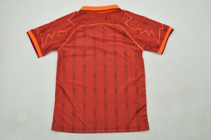 1999/00 AS Roma Home Kids Soccer Jersey And Shorts