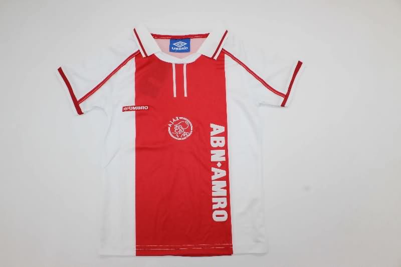 1998/99 Ajax Home Kids Soccer Jersey And Shorts