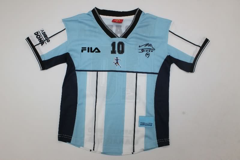 2001 Argentina Special Kids Soccer Jersey And Shorts