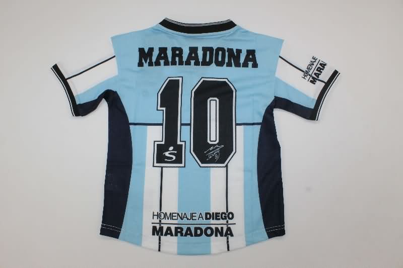 2001 Argentina Special Kids Soccer Jersey And Shorts