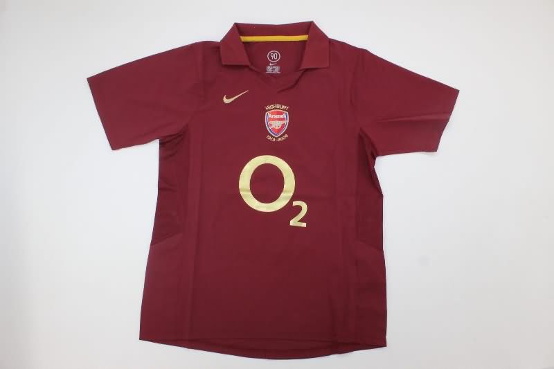 2005/06 Arsenal Home Kids Soccer Jersey And Shorts