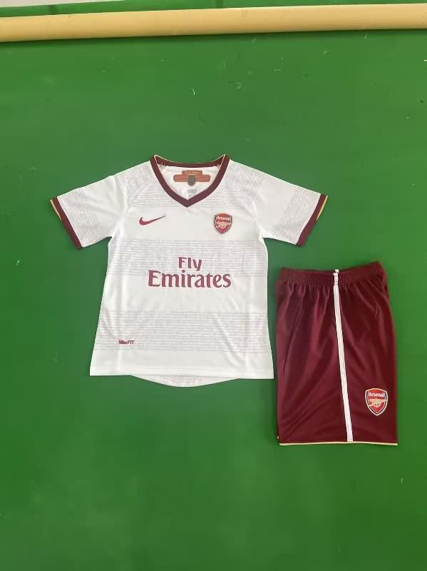 2007/08 Arsenal Away Kids Soccer Jersey And Shorts
