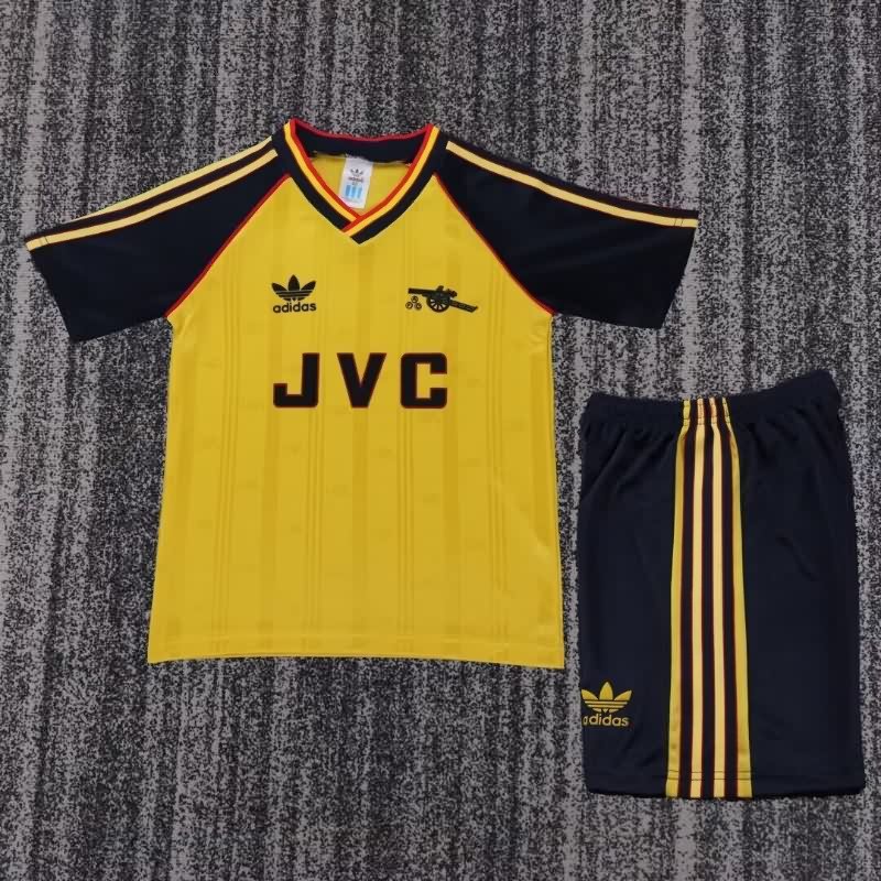 1988/90 Arsenal Away Kids Soccer Jersey And Shorts