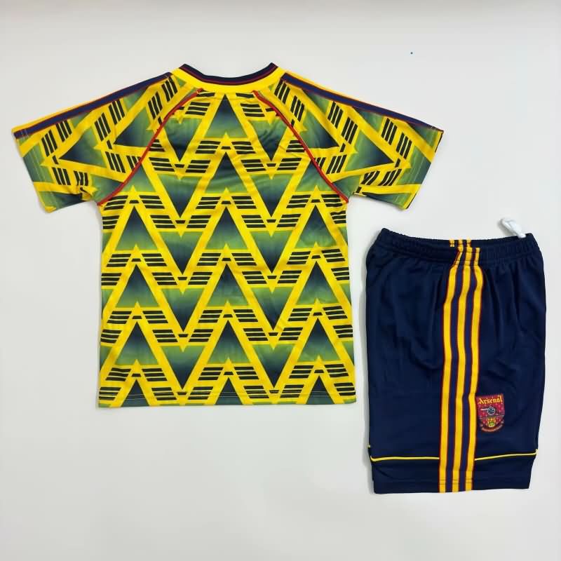 1991/93 Arsenal Away Kids Soccer Jersey And Shorts