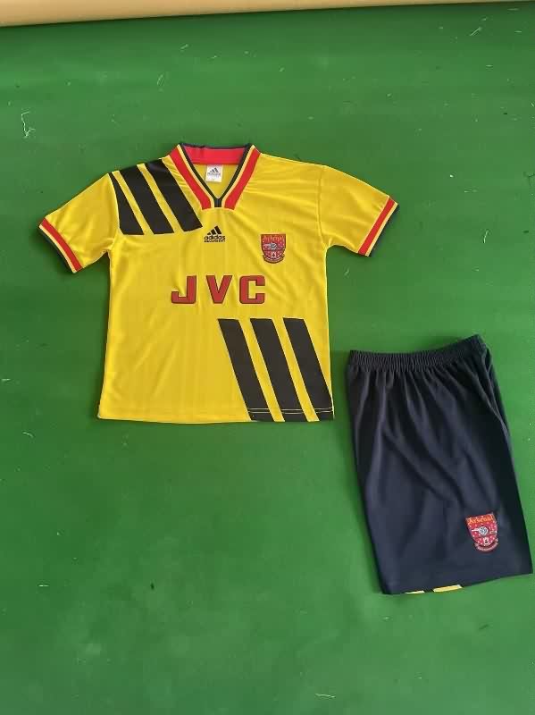1993/94 Arsenal Away Kids Soccer Jersey And Shorts