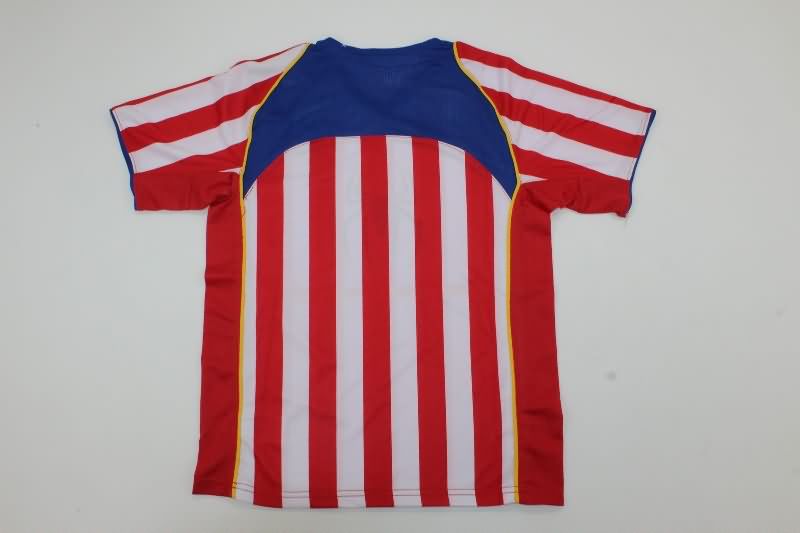 2004/05 Atletico Madrid Home Kids Soccer Jersey And Shorts