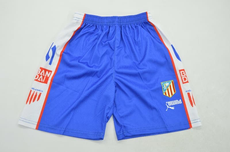 1996/97 Atletico Madrid Home Kids Soccer Jersey And Shorts