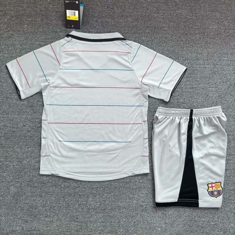 2003/04 Barcelona Away Kids Soccer Jersey And Shorts