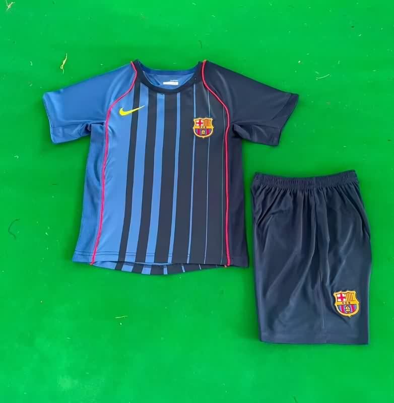 2004/05 Barcelona Away Kids Soccer Jersey And Shorts 2004/05 Barcelona Away Kids Soccer Jersey And Shorts