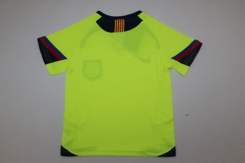 2005/06 Barcelona Away Kids Soccer Jersey And Shorts