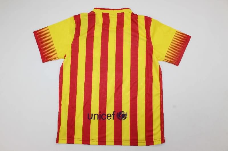 2013/14 Barcelona Away Kids Soccer Jersey And Shorts