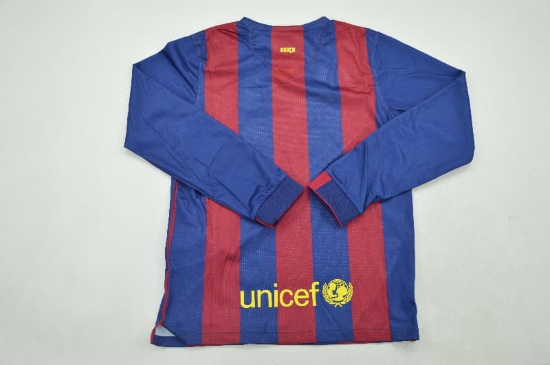 2014/15 Barcelona Home Long Sleeve Kids Soccer Jersey And Shorts