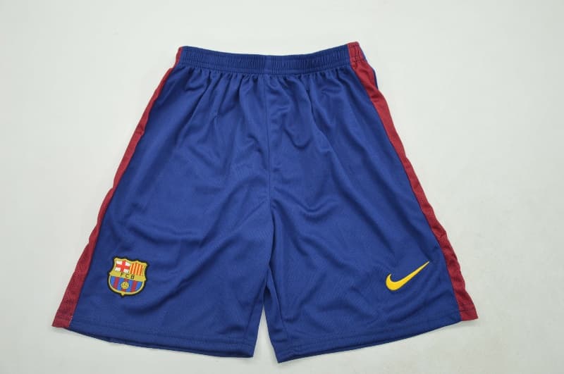 2014/15 Barcelona Home Long Sleeve Kids Soccer Jersey And Shorts