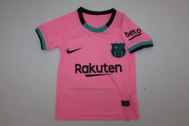 2020/21 Barcelona Third Kids Soccer Jersey And Shorts