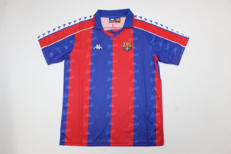 1992/95 Barcelona Home Kids Soccer Jersey And Shorts