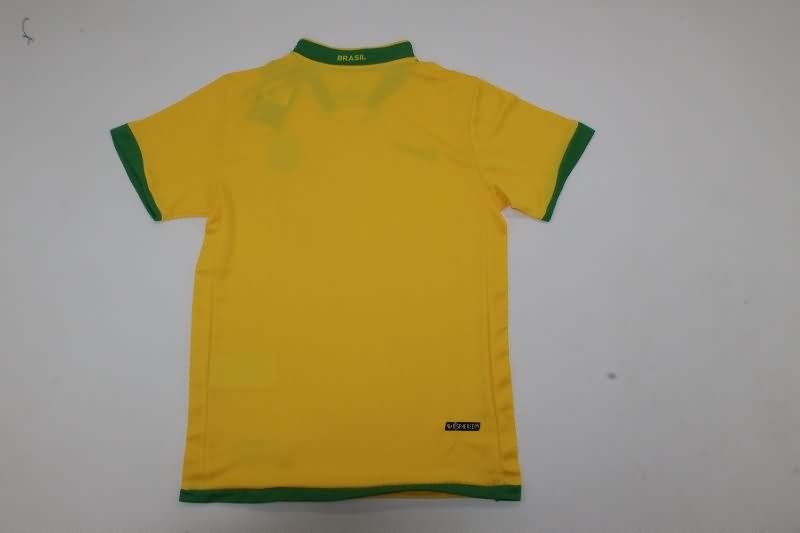 2006 Brazil Home Kids Soccer Jersey And Shorts