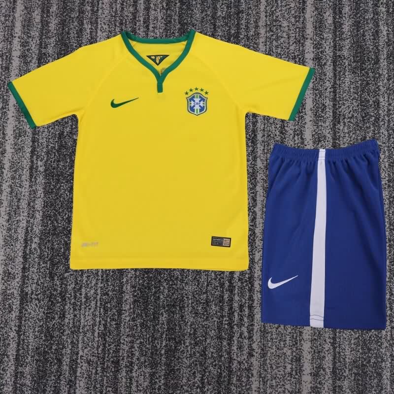 2014 Brazil Home Kids Soccer Jersey And Shorts 2014 Brazil Home Kids Soccer Jersey And Shorts