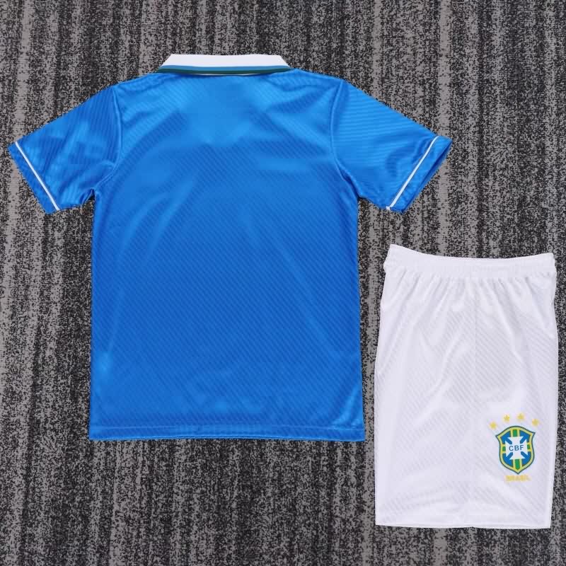 1995/97 Brazil Away Kids Soccer Jersey And Shorts