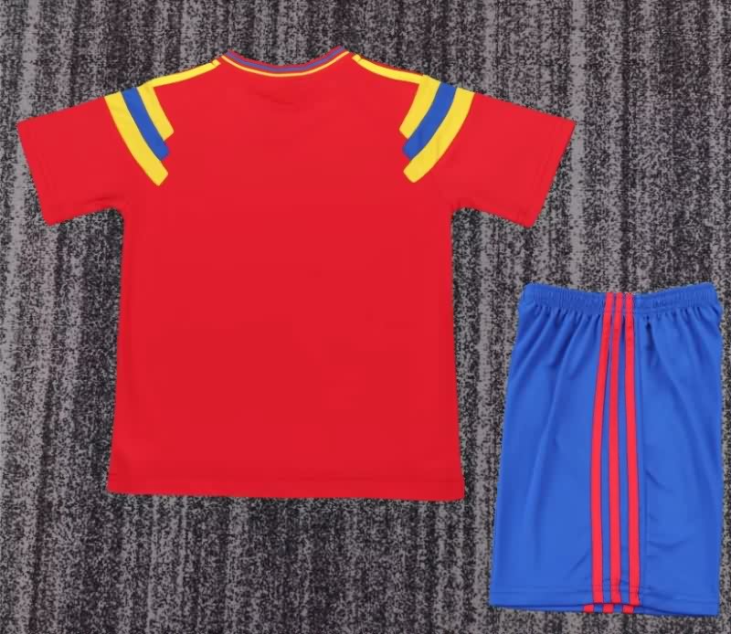 1990 Colombia Away Kids Soccer Jersey And Shorts