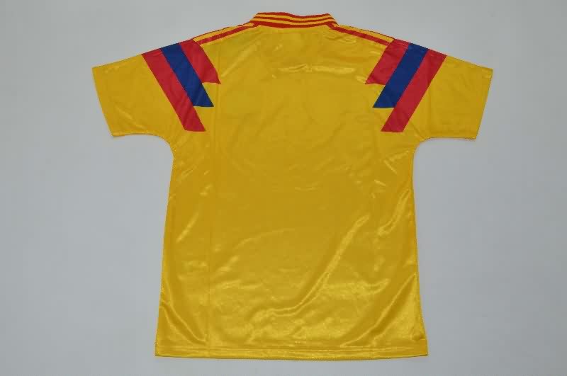 1990 Colombia Home Kids Soccer Jersey And Shorts