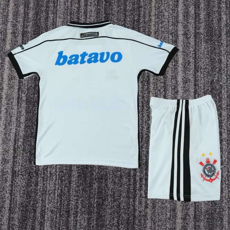 1999 Corinthians Home Kids Soccer Jersey And Shorts
