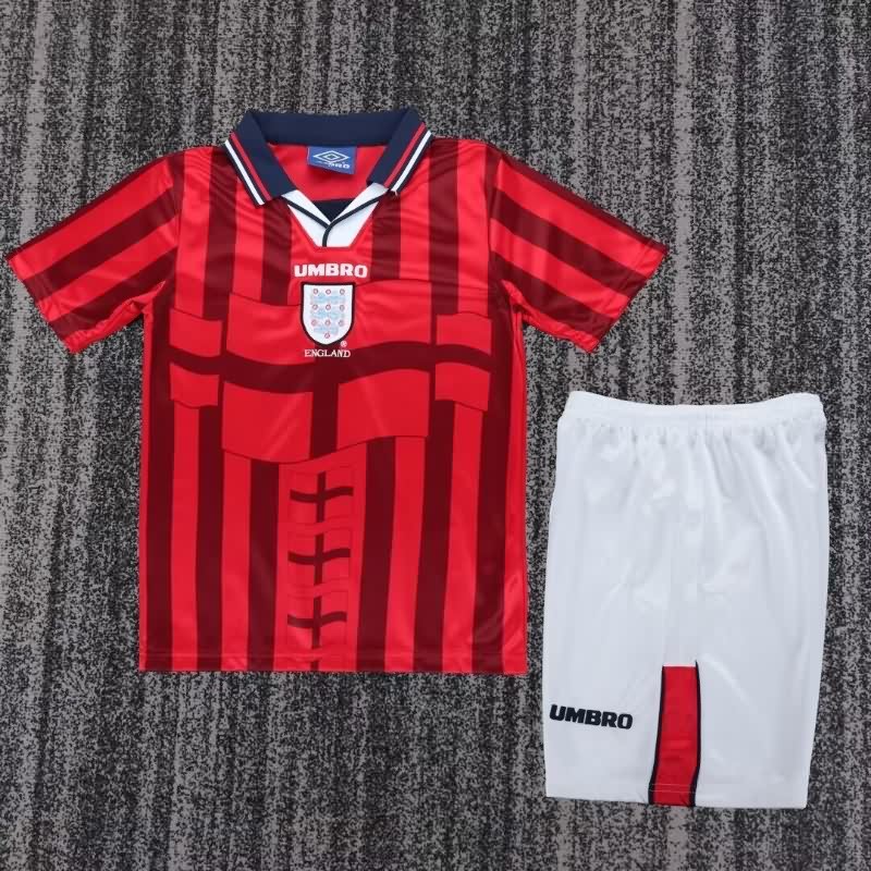 1998 England Away Kids Soccer Jersey And Shorts