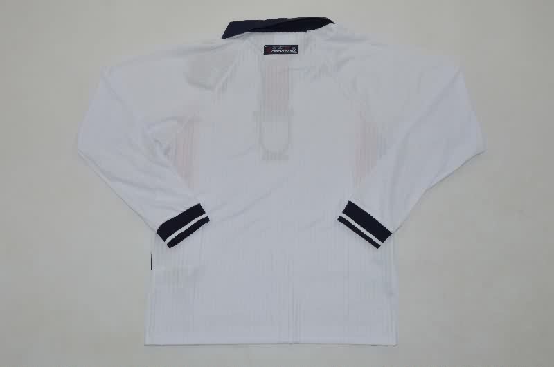 1998 England Home Long Sleeve Kids Soccer Jersey And Shorts