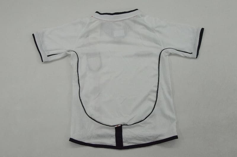 2002 England Home Kids Soccer Jersey And Shorts