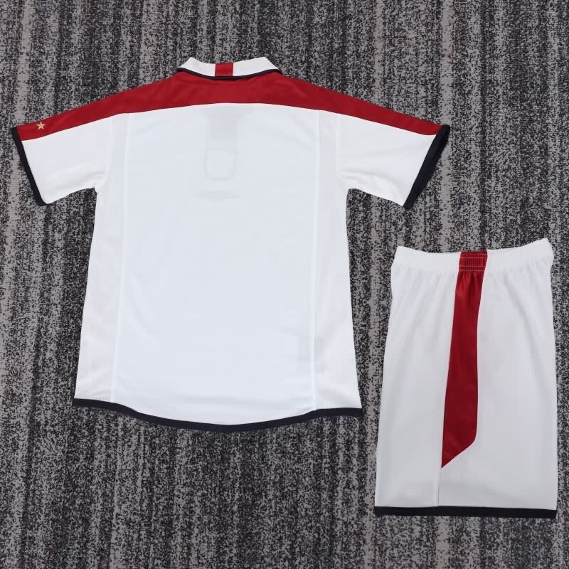2004 England Home Kids Soccer Jersey And Shorts