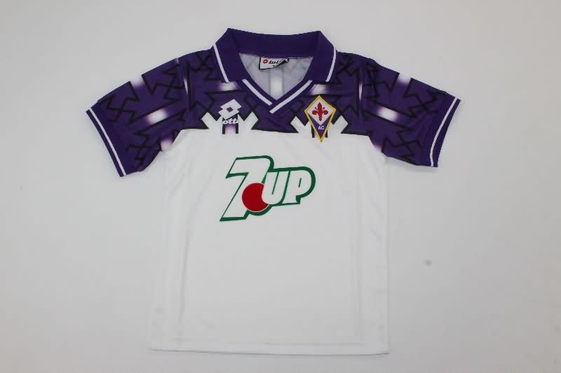 1992/93 Fiorentina Away Kids Soccer Jersey And Shorts