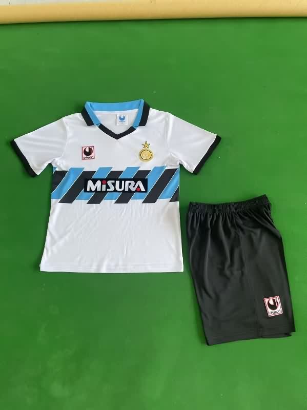1990/91 Inter Milan Away Kids Soccer Jersey And Shorts