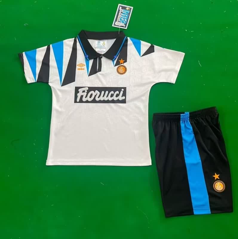 1992/93 Inter Milan Away Kids Soccer Jersey And Shorts
