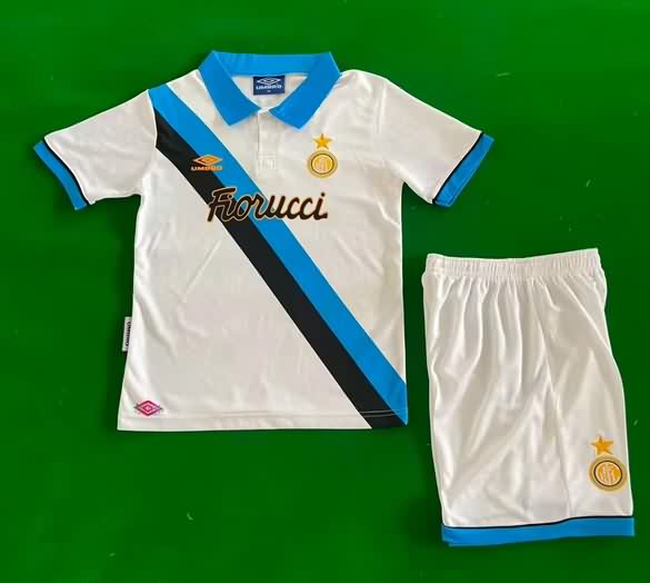1993/94 Inter Milan Away Kids Soccer Jersey And Shorts 1993/94 Inter Milan Away Kids Soccer Jersey And Shorts
