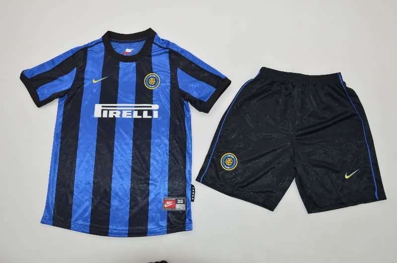 1999/00 Inter Milan Home Kids Soccer Jersey And Shorts