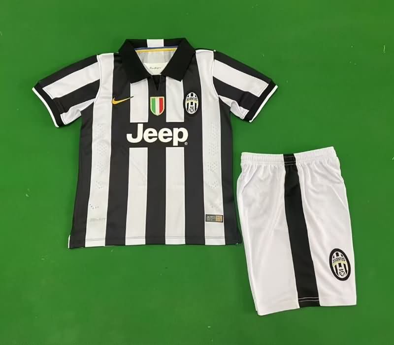 2014/15 Juventus Home Kids Soccer Jersey And Shorts