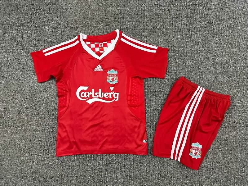 2008/10 Liverpool Home Kids Soccer Jersey And Shorts