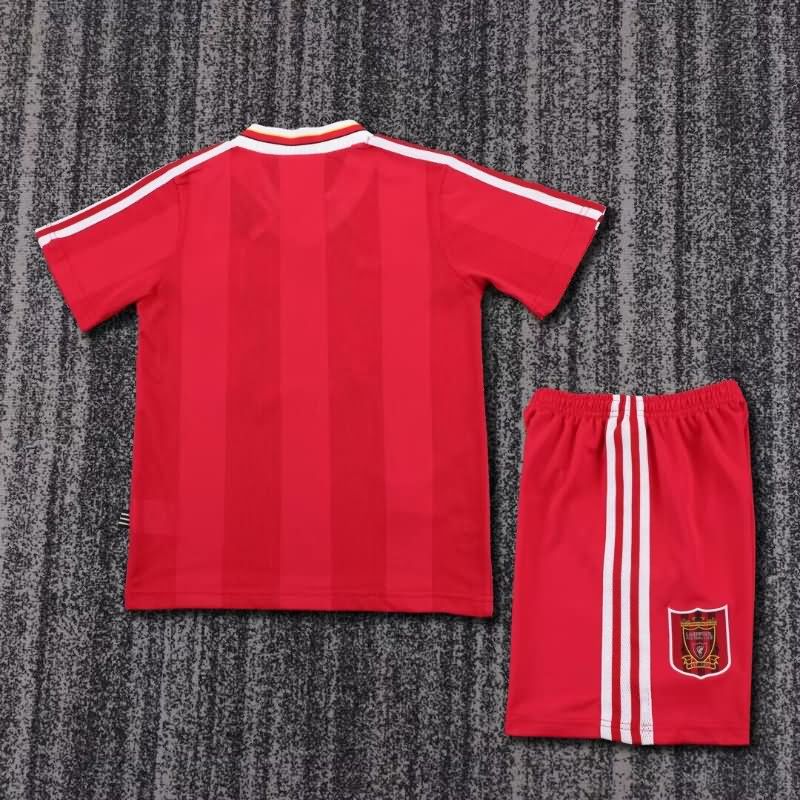 1995/96 Liverpool Home Kids Soccer Jersey And Shorts