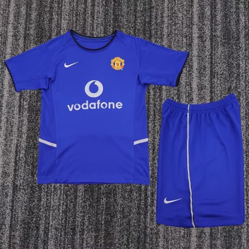 2002/03 Manchester United Third Kids Soccer Jersey And Shorts 2002/03 Manchester United Third Kids Soccer Jersey And Shorts