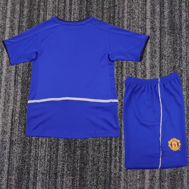 2002/03 Manchester United Third Kids Soccer Jersey And Shorts