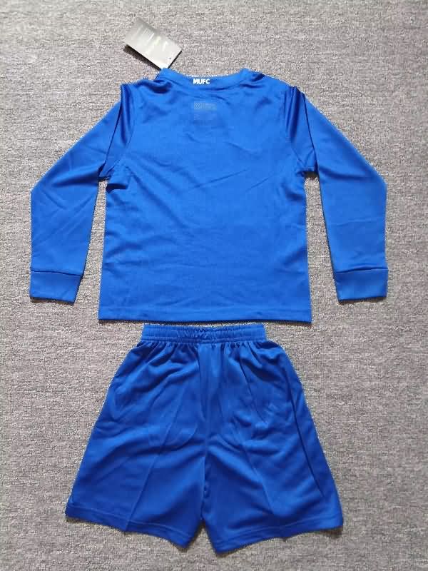 2008/09 Manchester United Third Long Sleeve Kids Soccer Jersey And Shorts